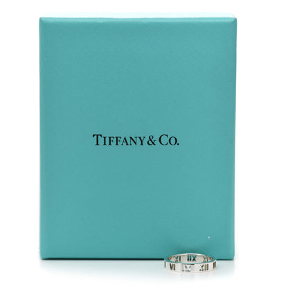 Tiffany Sterling Silver Narrow Atlas Pierced Ring 55 7.25 5 of 5