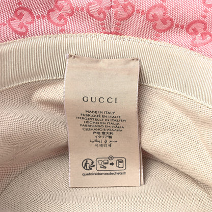Gucci Monogram Textured Dollar Calfskin GG Jago Bucket Hat M Soft Cotton Candy Dark Cotton Candy 9 of 11