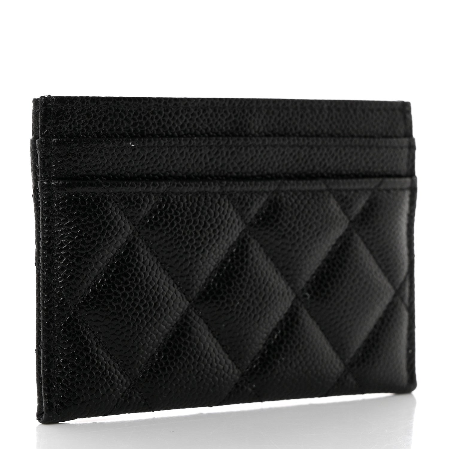 Chanel Caviar Quilted Multi Chain CC Card Holder Black 3 of 8
