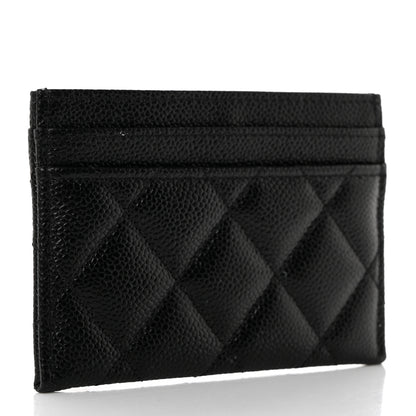Chanel Caviar Quilted Multi Chain CC Card Holder Black 3 of 8