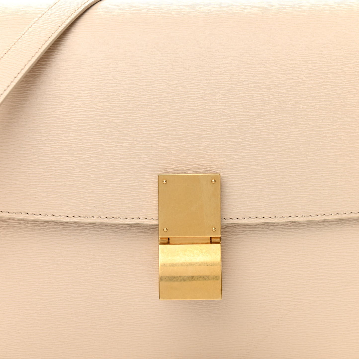 Liege Calfskin Medium Classic Box Flap Bag Powder