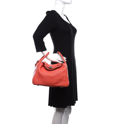 Hermes Taurillon Clemence Lindy 30 Rose Jaipur 3 of 10