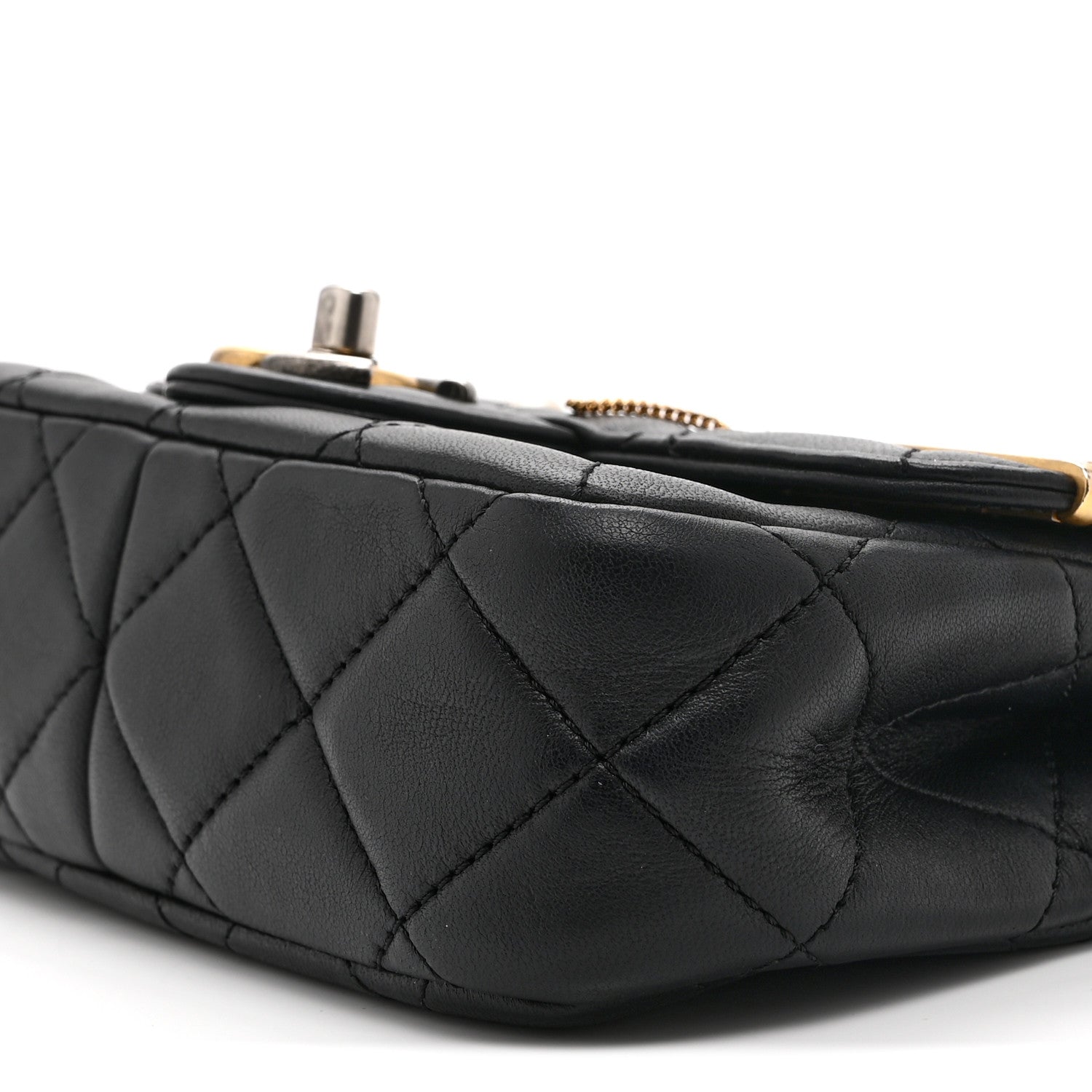 Chanel Lambskin Quilted Mini Coco Clips Single Flap Black 10 of 10