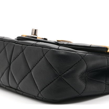 Chanel Lambskin Quilted Mini Coco Clips Single Flap Black 10 of 10