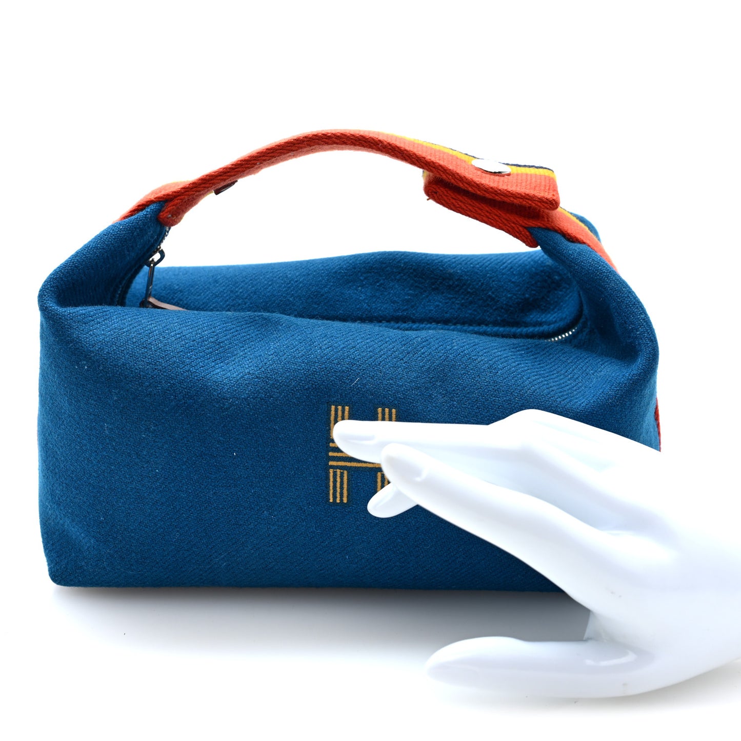 Wool Rocabar Small Bride-A-Brac Pouch Bleu Paon