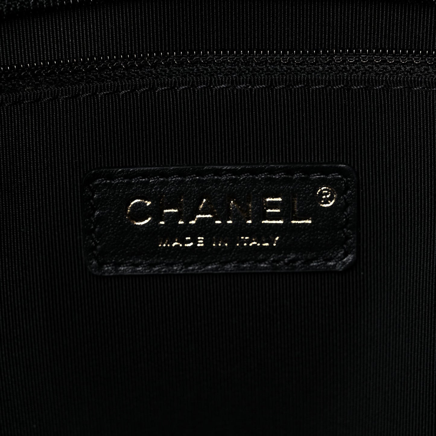 Aged Calfskin Medium Charms Deauville Tote Black