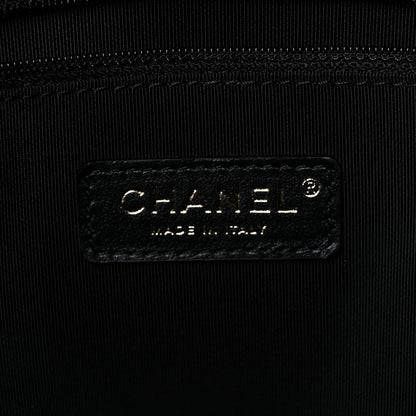 Chanel Aged Calfskin Medium Charms Deauville Tote Black 6 of 16