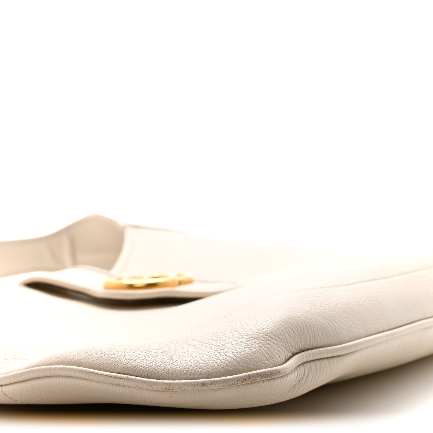 Goatskin Medium Aphrodite Shoulder Bag Mystic White