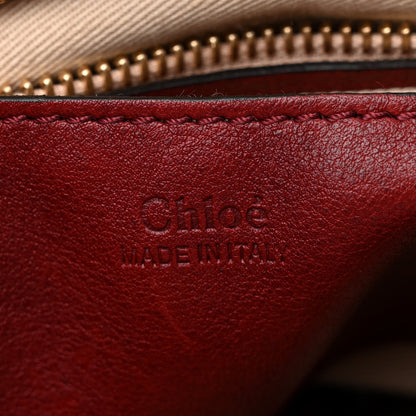 Chloe Suede Embellished Medium Lexa Shoulder Bag Sienna Red 6 of 14