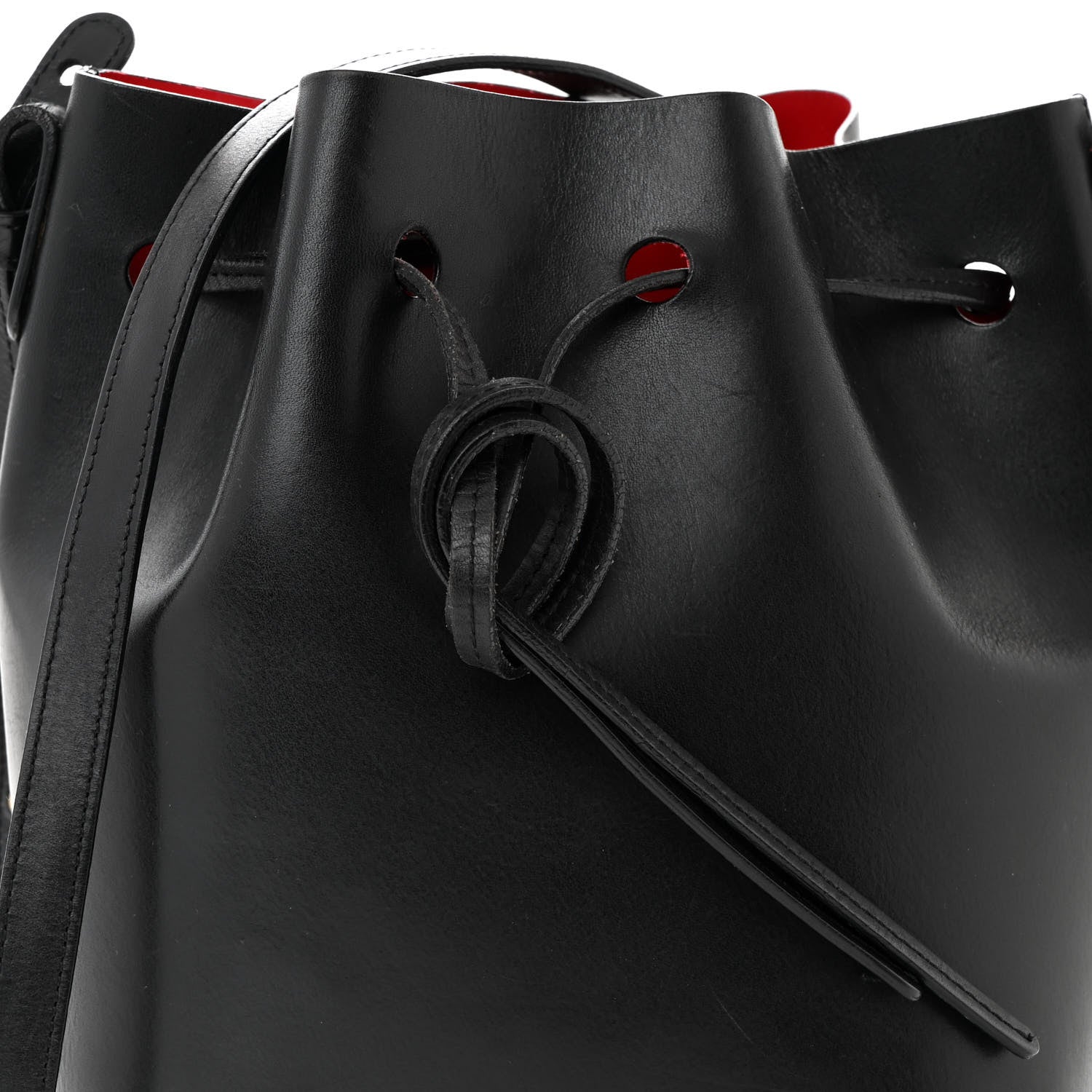 Mansur Gavriel Calfskin Mini Bucket Bag Black Flamma 8 of 14