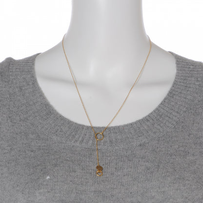 Gucci 18K Rose Gold Horsebit Lariat Necklace 2 of 6