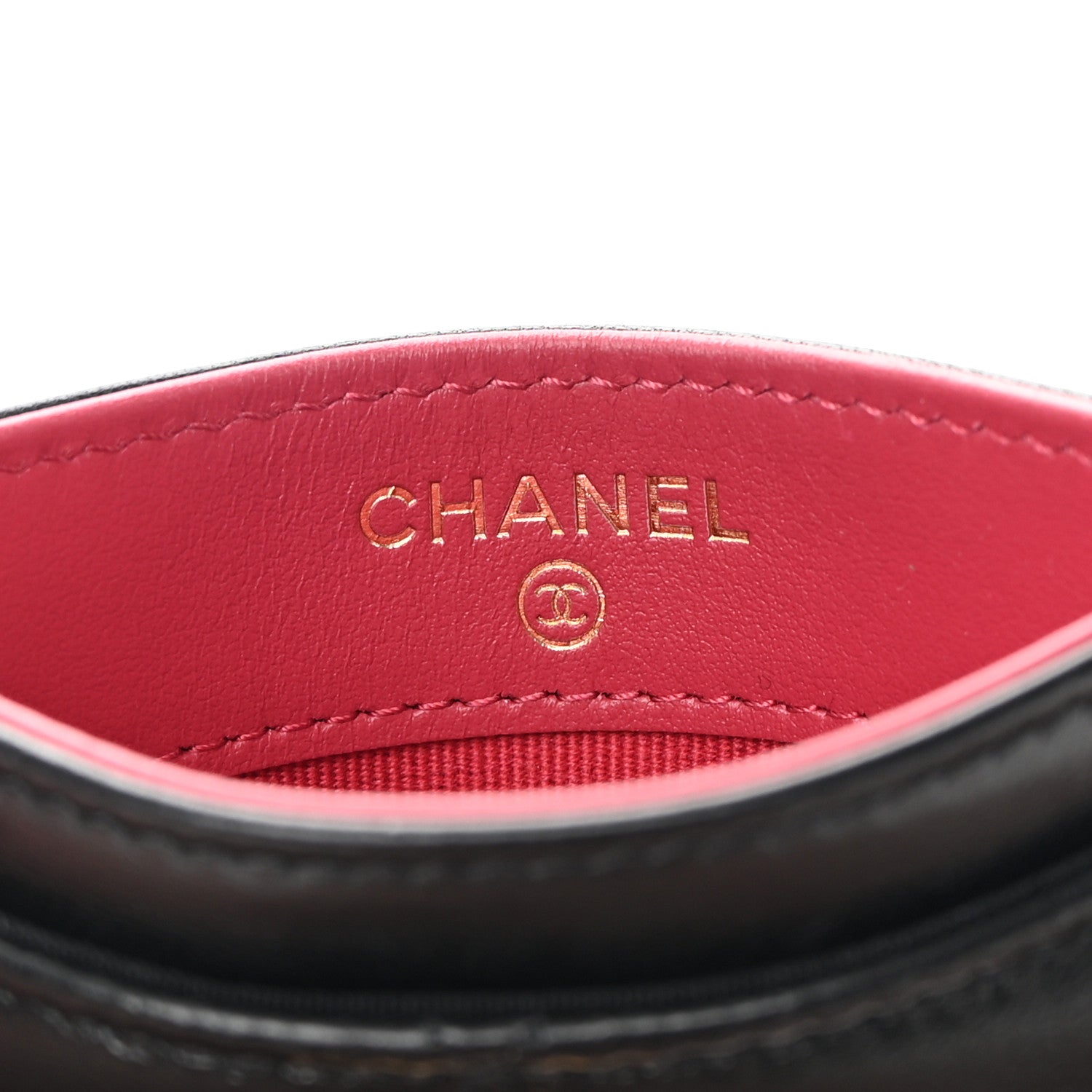 Chanel Lambskin Quilted Chanel 19 Card Holder Black 5 of 7