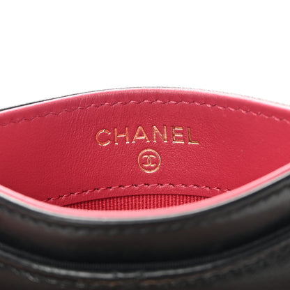 Chanel Lambskin Quilted Chanel 19 Card Holder Black 5 of 7