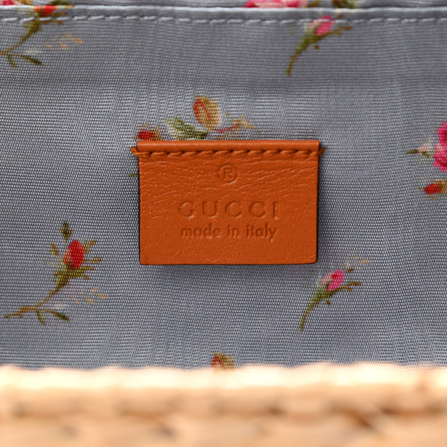 Glazed Wicker Mini Cestino Shoulder Bag Natural