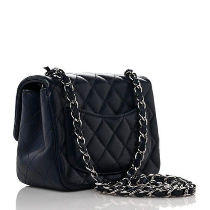 Chanel Caviar Quilted Mini Square Flap Navy 3 of 10