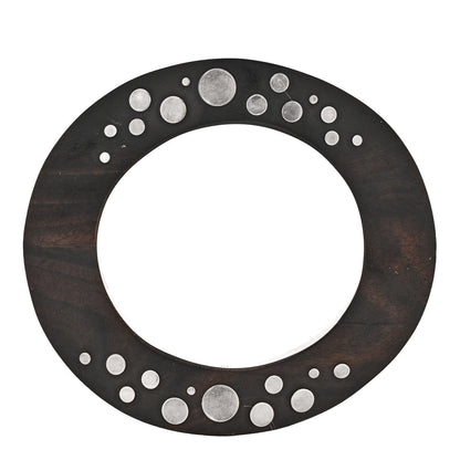 John Hardy Sterling Silver Bamboo Bangle Bracelet Brown 3 of 6