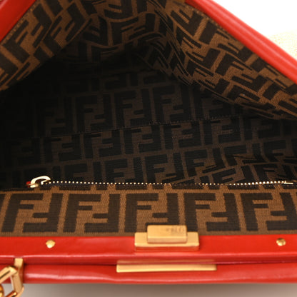 Fendi Corda Zucca Large Peekaboo Iconic Satchel Natural Pumpkin 4 of 7