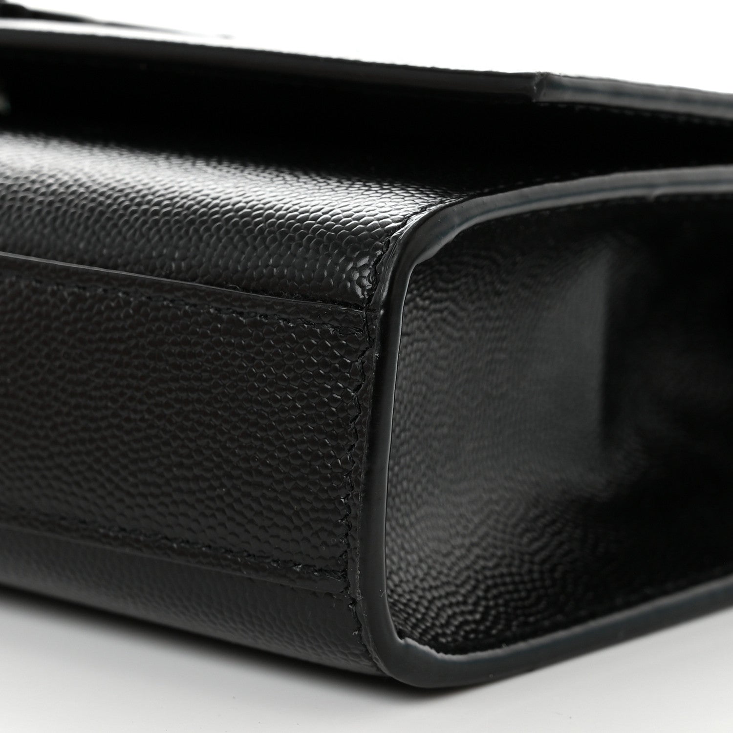 Saint Laurent Grain De Poudre Small Monogram Monochrome Kate Satchel Black 11 of 15