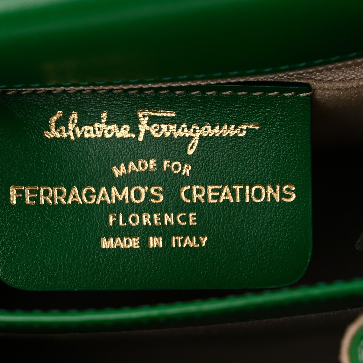 Salvatore Ferragamo Brushed Off Calfskin Small Iconic Top Handle Bag Verde 6 of 10