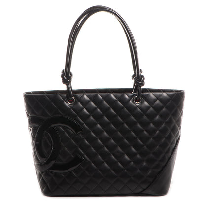 Chanel Calfskin Quilted Large Cambon Tote Black 1 of 7