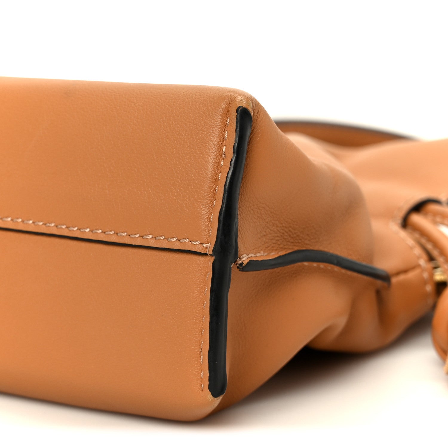 Loewe Calfskin Mini Flamenco Knot Clutch Warm Desert 10 of 10