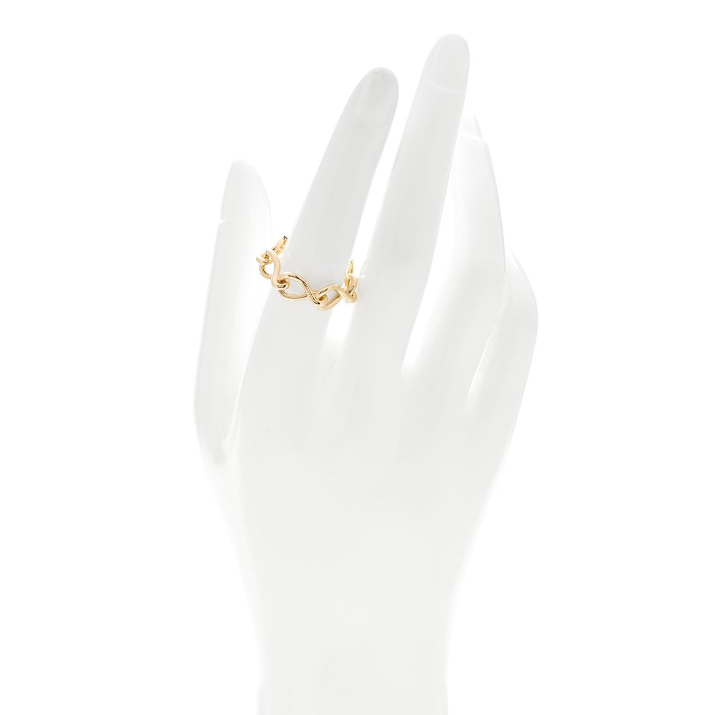 18K Yellow Gold Maillon Infini de Cartier Ring 57 8
