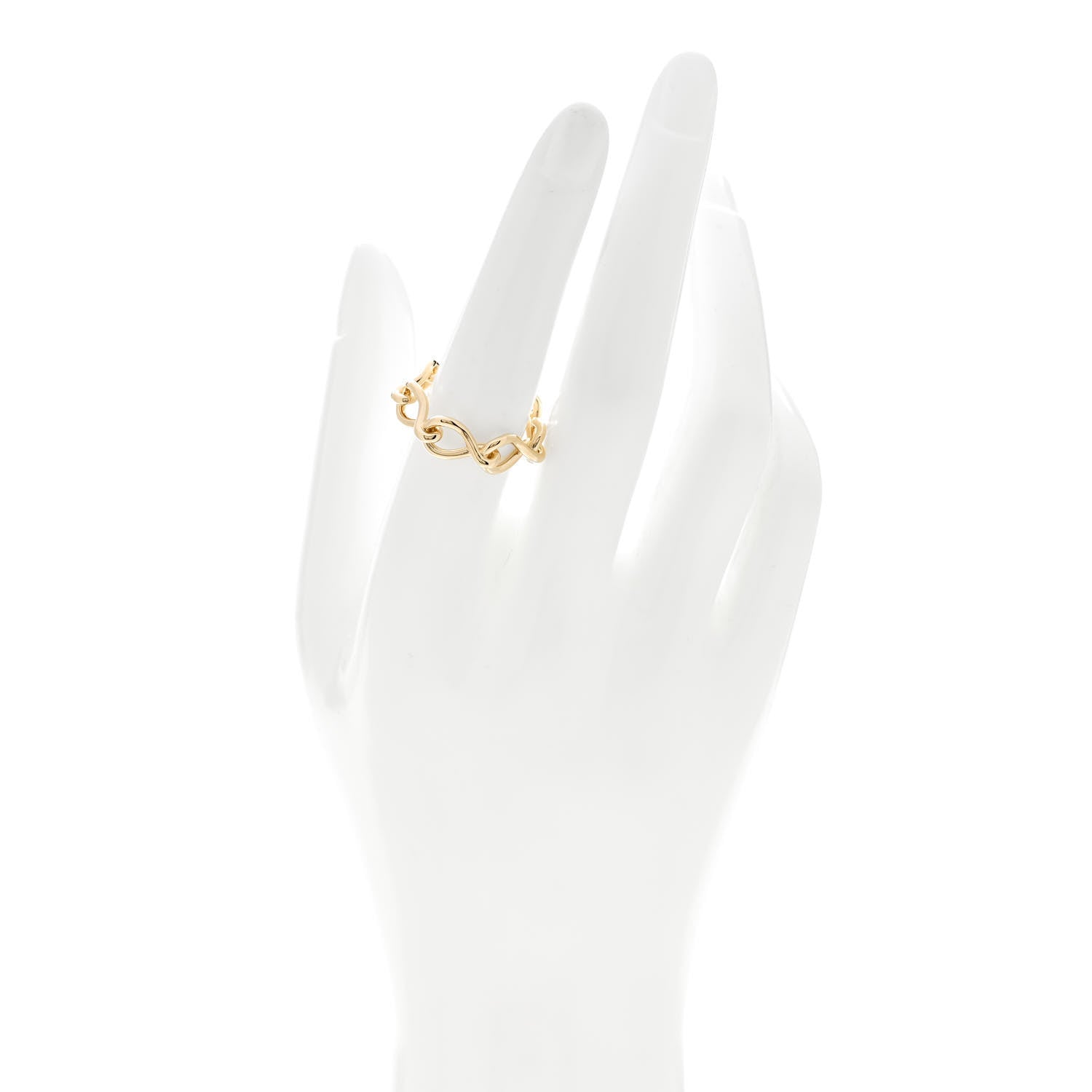 Cartier 18K Yellow Gold Maillon Infini de Cartier Ring 57 8 2 of 7