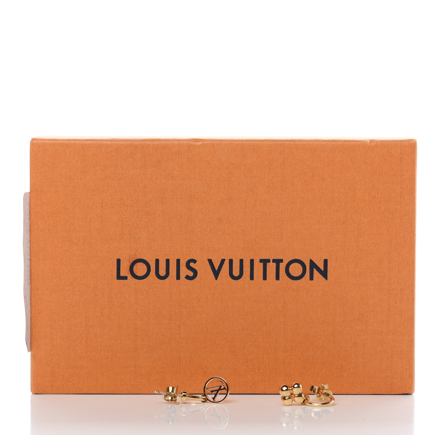 Louis Vuitton Brass Blooming Earrings Gold 5 of 5