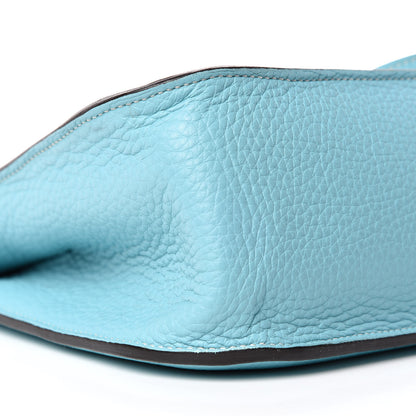 Hermes Taurillon Clemence Halzan 31 Bleu Atoll 8 of 10