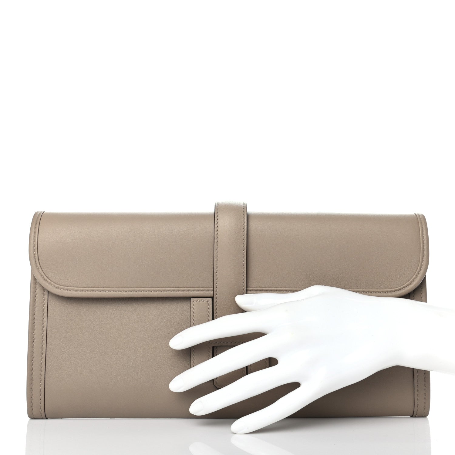 Hermes Swift Jige Elan 29 Clutch Gris Asphalte 2 of 6