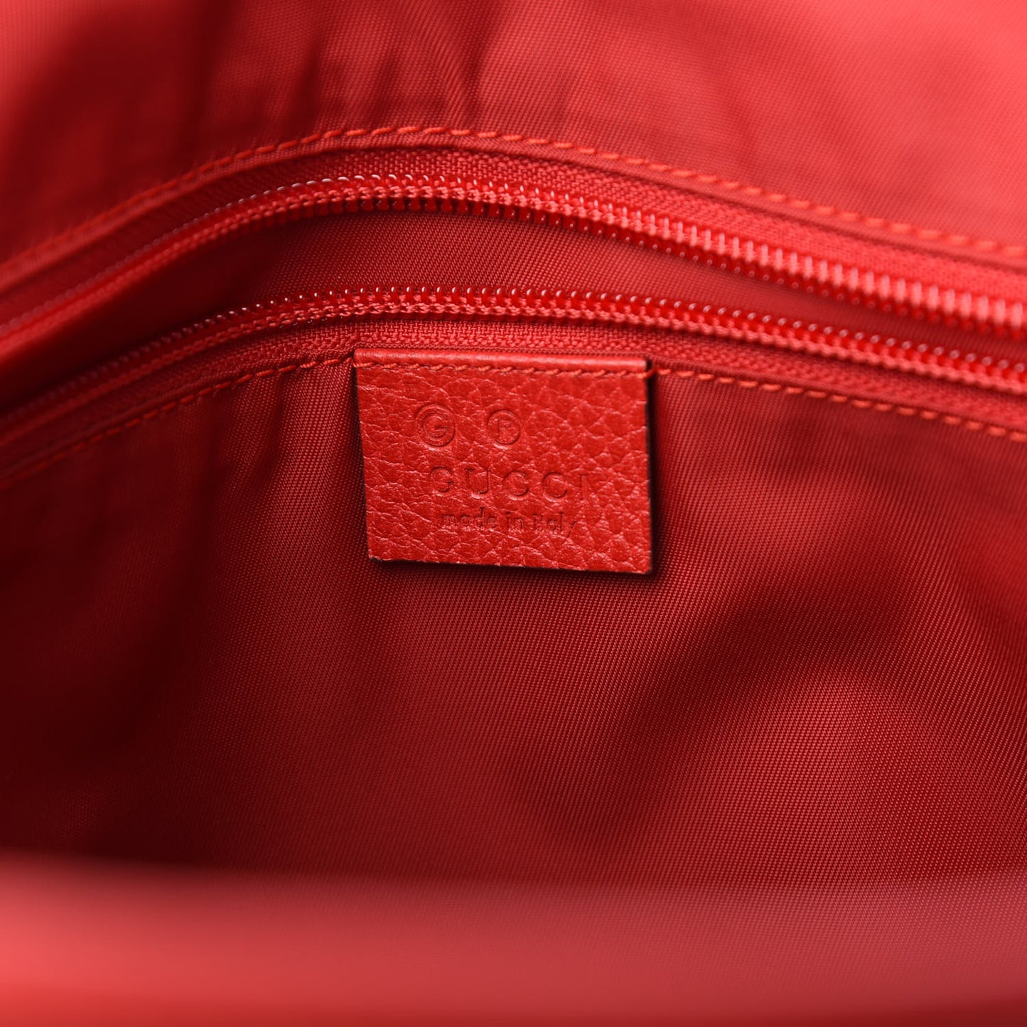 Nylon Monogram Double Buckle Flap Messenger Bag Vibrant Red