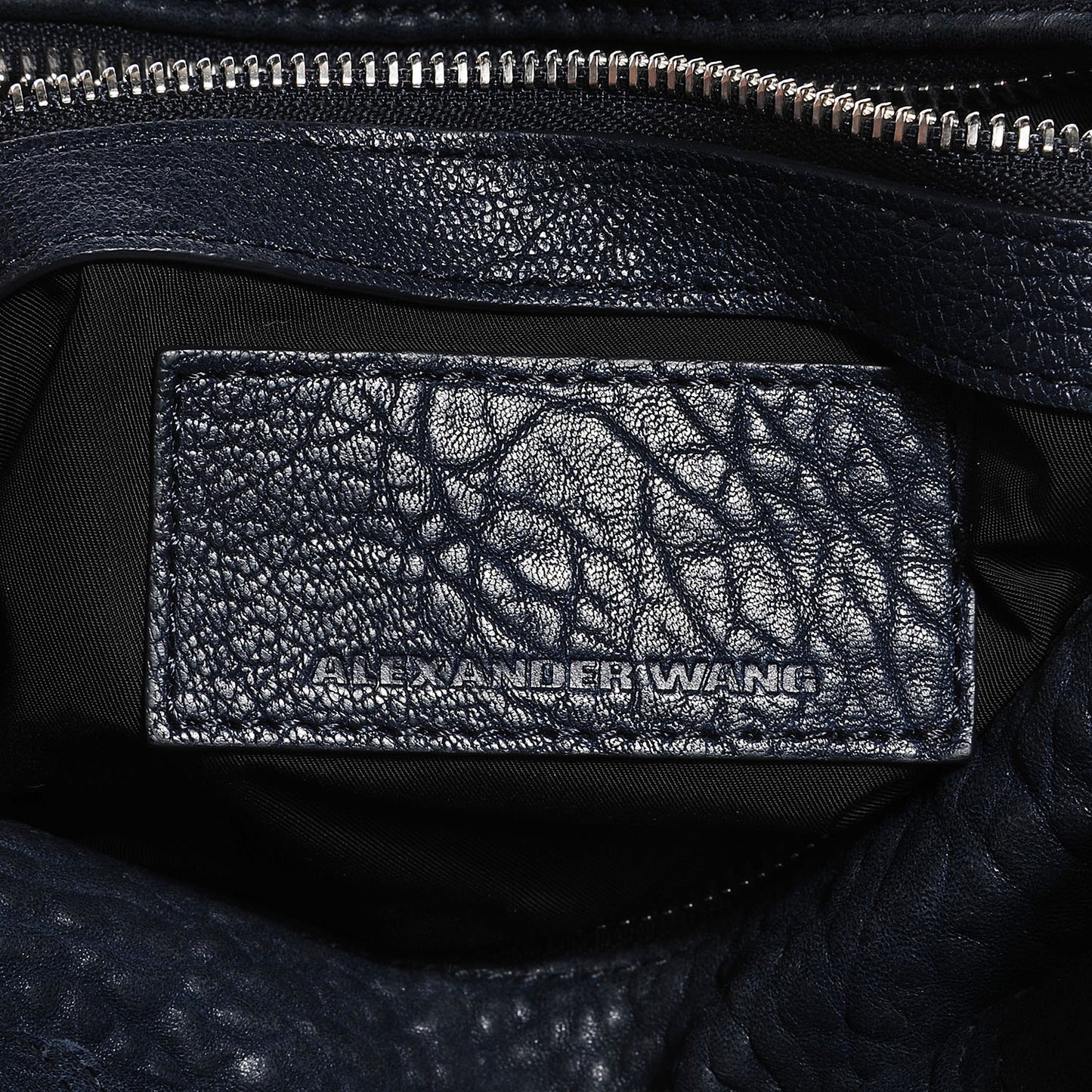 Pebbled Lambskin Rocco Midnight