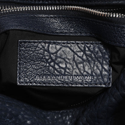 Alexander Wang Pebbled Lambskin Rocco Midnight 6 of 7
