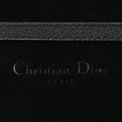 Christian Dior Grained Calfskin Saddle Chain Pouch Black 9 of 15
