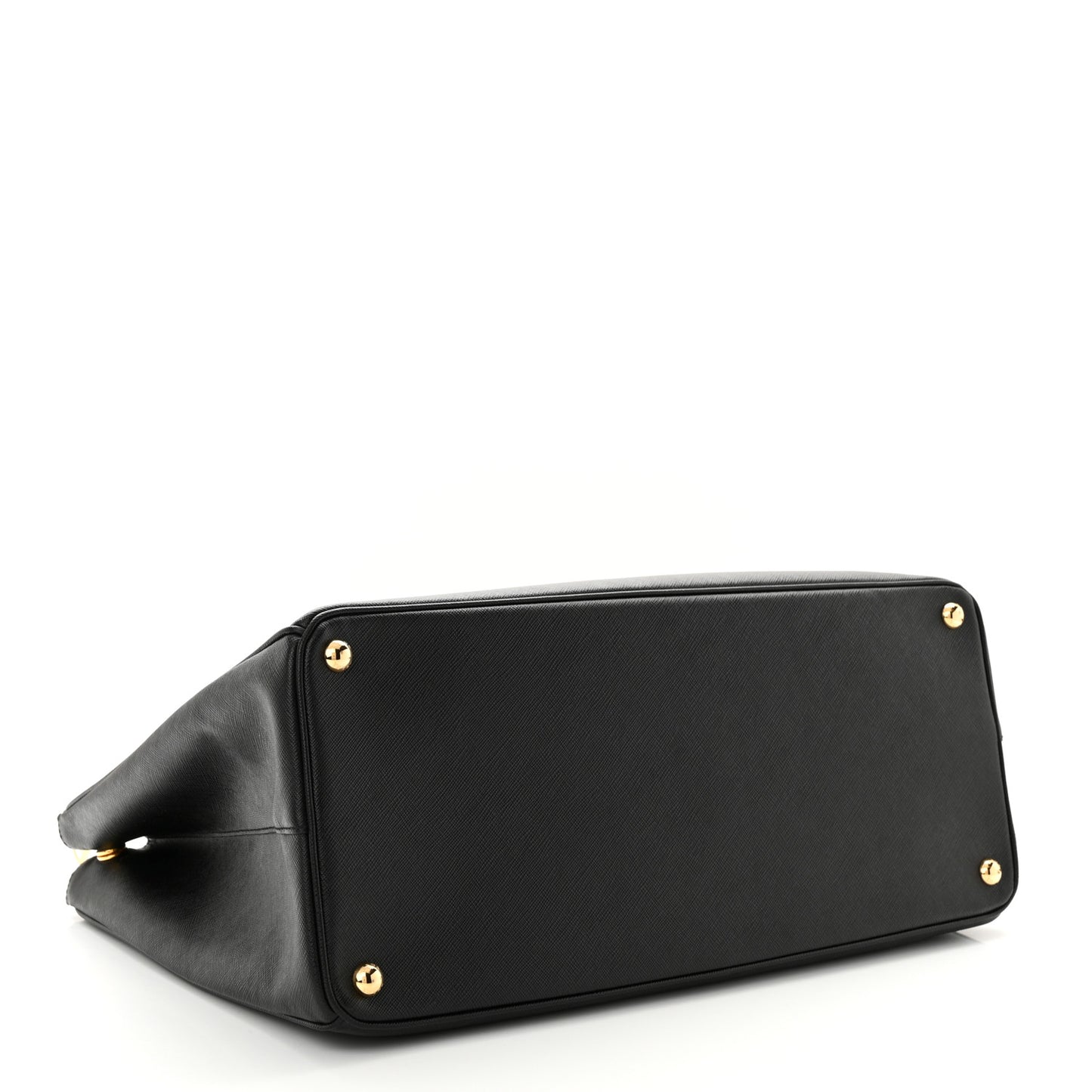 Saffiano Lux Extra Large Galleria Double Zip Tote Black