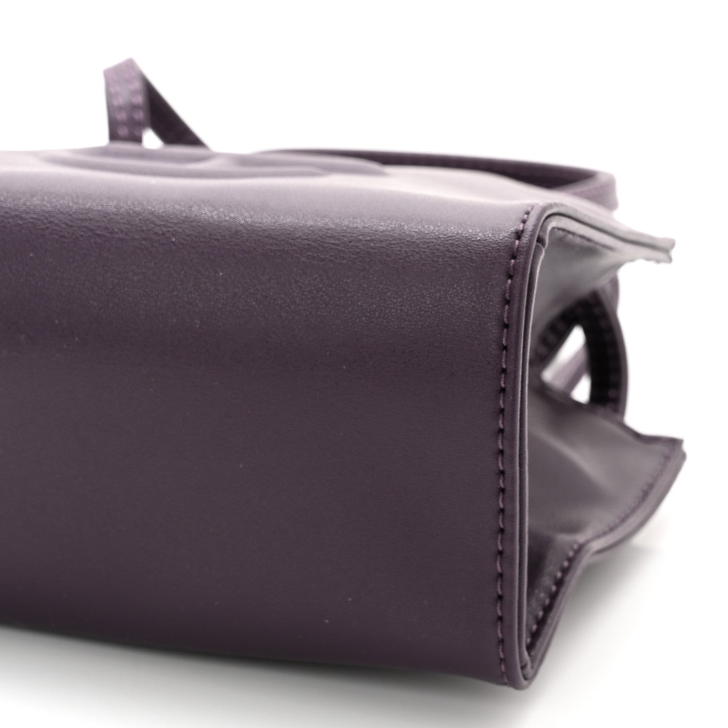 Telfar Vegan Leather Small Shopping Bag Eggplant 10 of 10