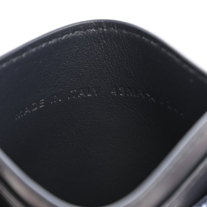 Christian Dior Denim Jacquard Oblique Calfskin 30 Montaigne Freesia Card Holder Blue 13 of 14