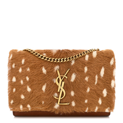 Saint Laurent Pony Hair Calfskin Small Classic Monogram Kate Satchel Fawn 1 of 10