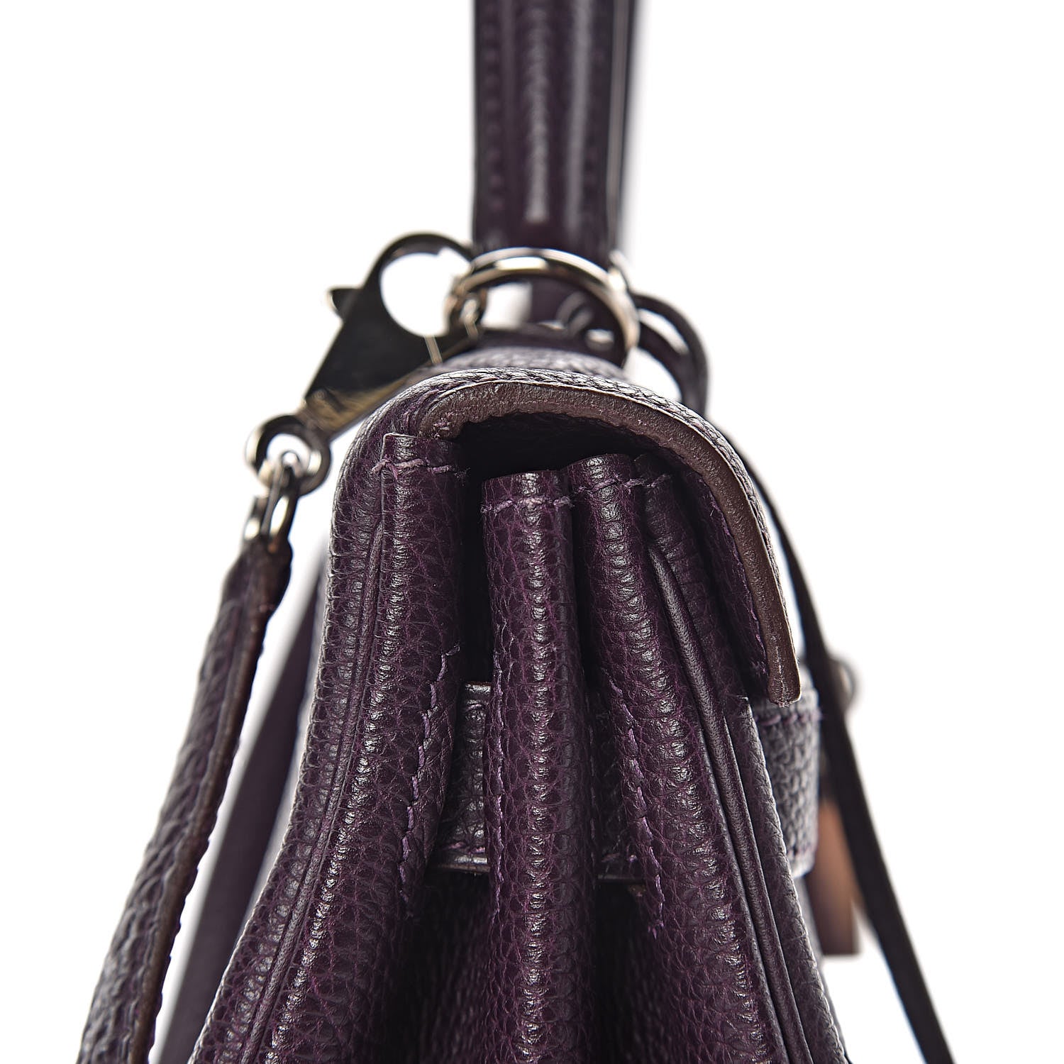 Hermes Togo Kelly Retourne 32 Raisin 17 of 17