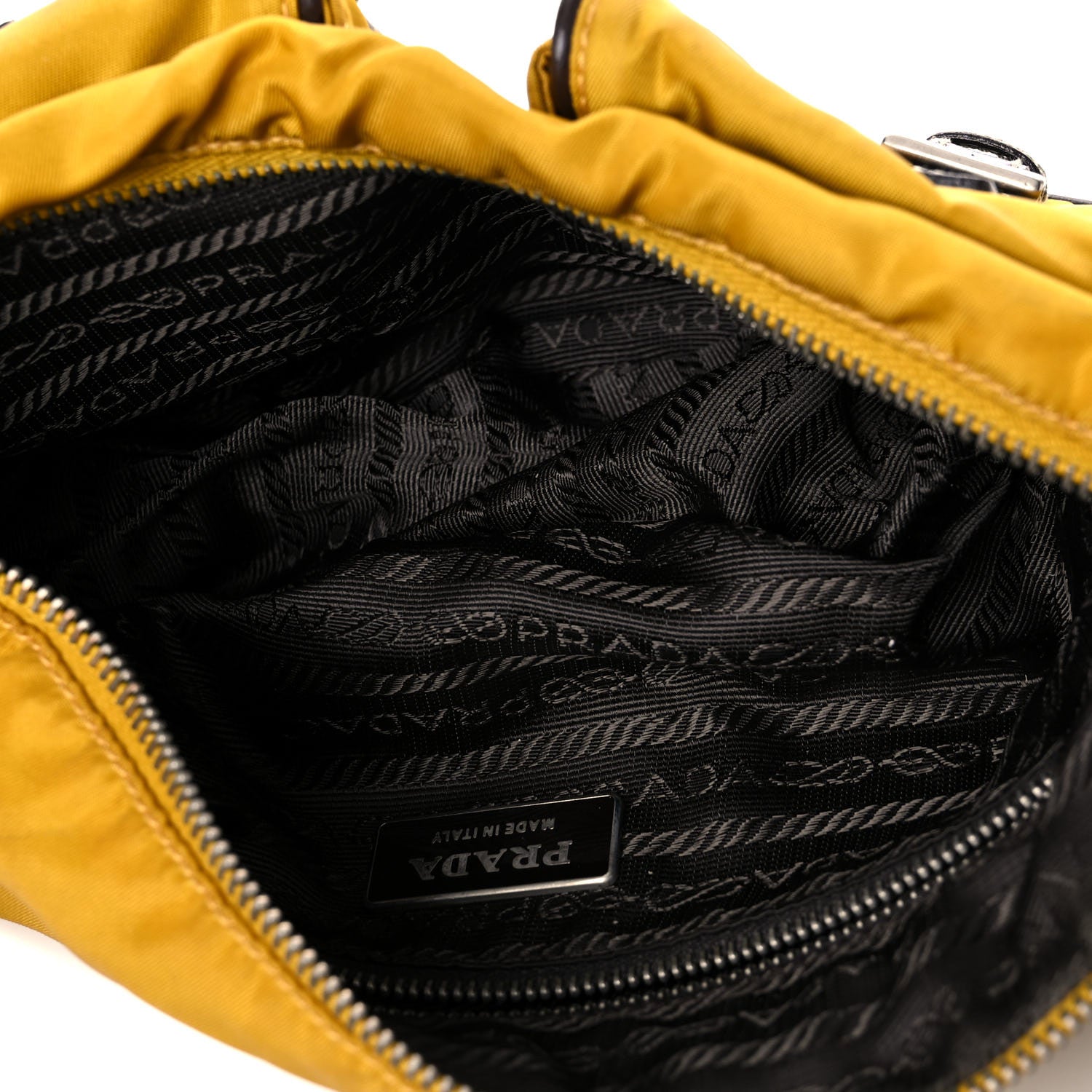 Prada Tessuto Nylon Pocket Shoulder Bag Senape Moro 5 of 17