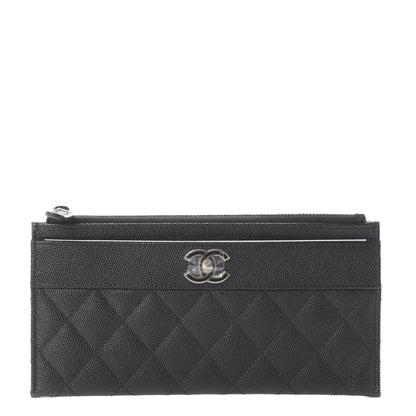 Chanel Caviar Quilted Mademoiselle Vintage Zip Pouch Black 1 of 6
