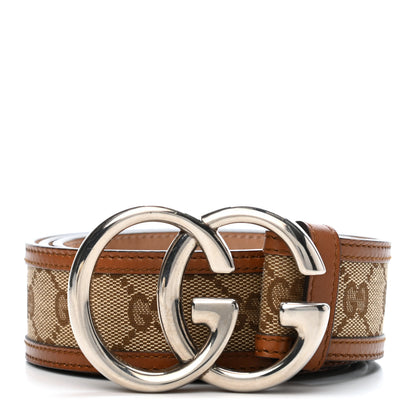 Gucci Monogram Double G Belt 90 36 Dark Brown 1 of 4