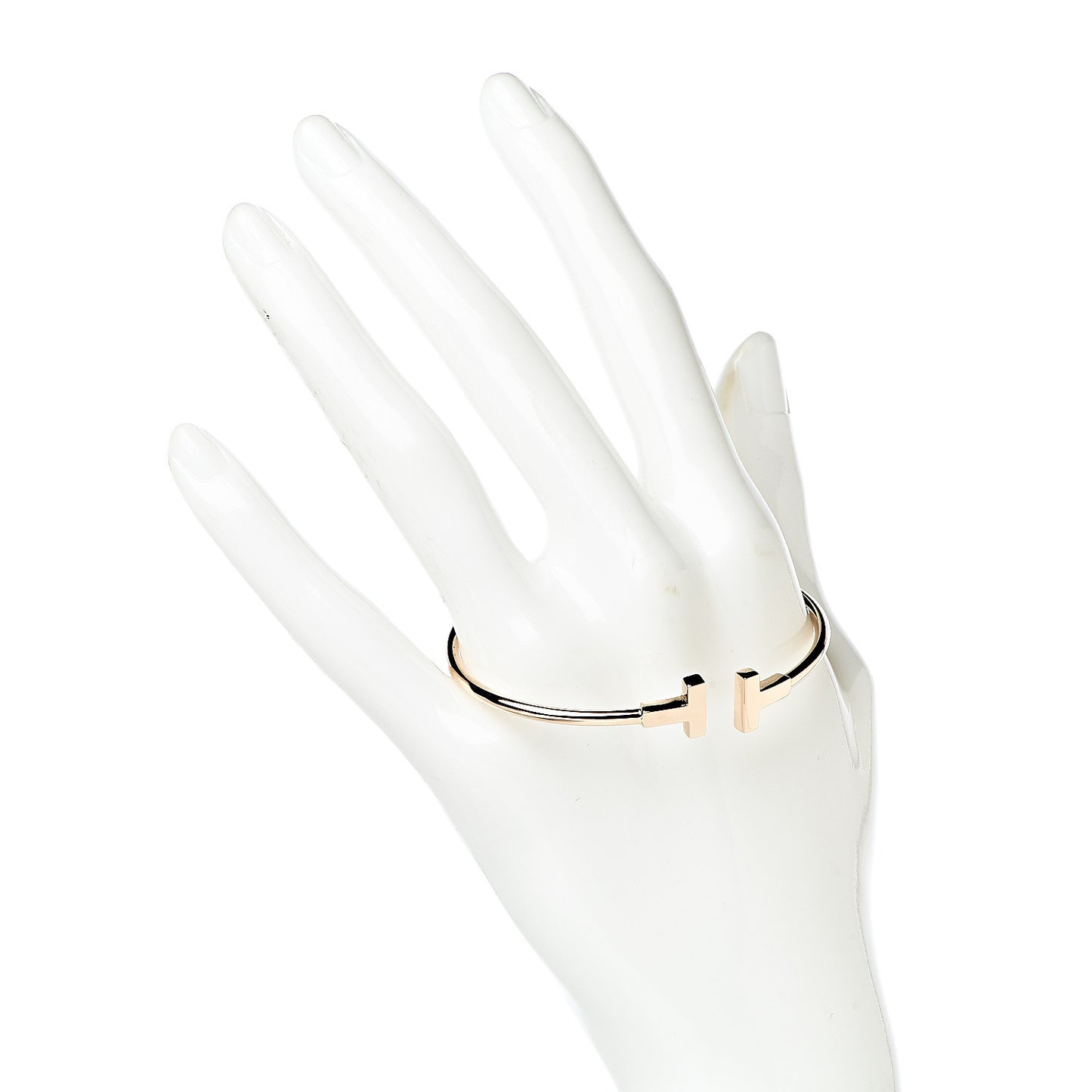 18K Rose Gold T Wire Bracelet
