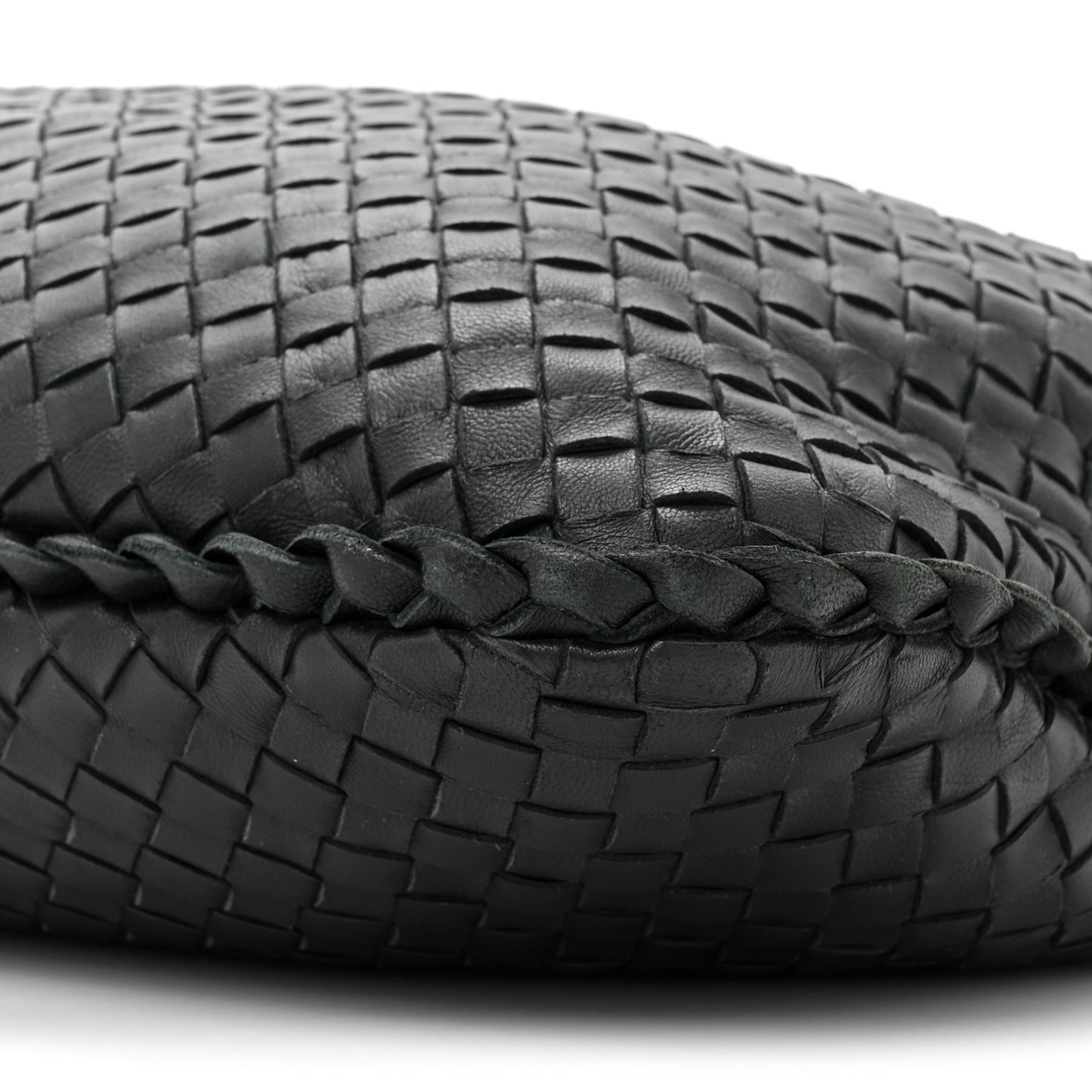 Nappa Intrecciato Large Veneta Hobo Black