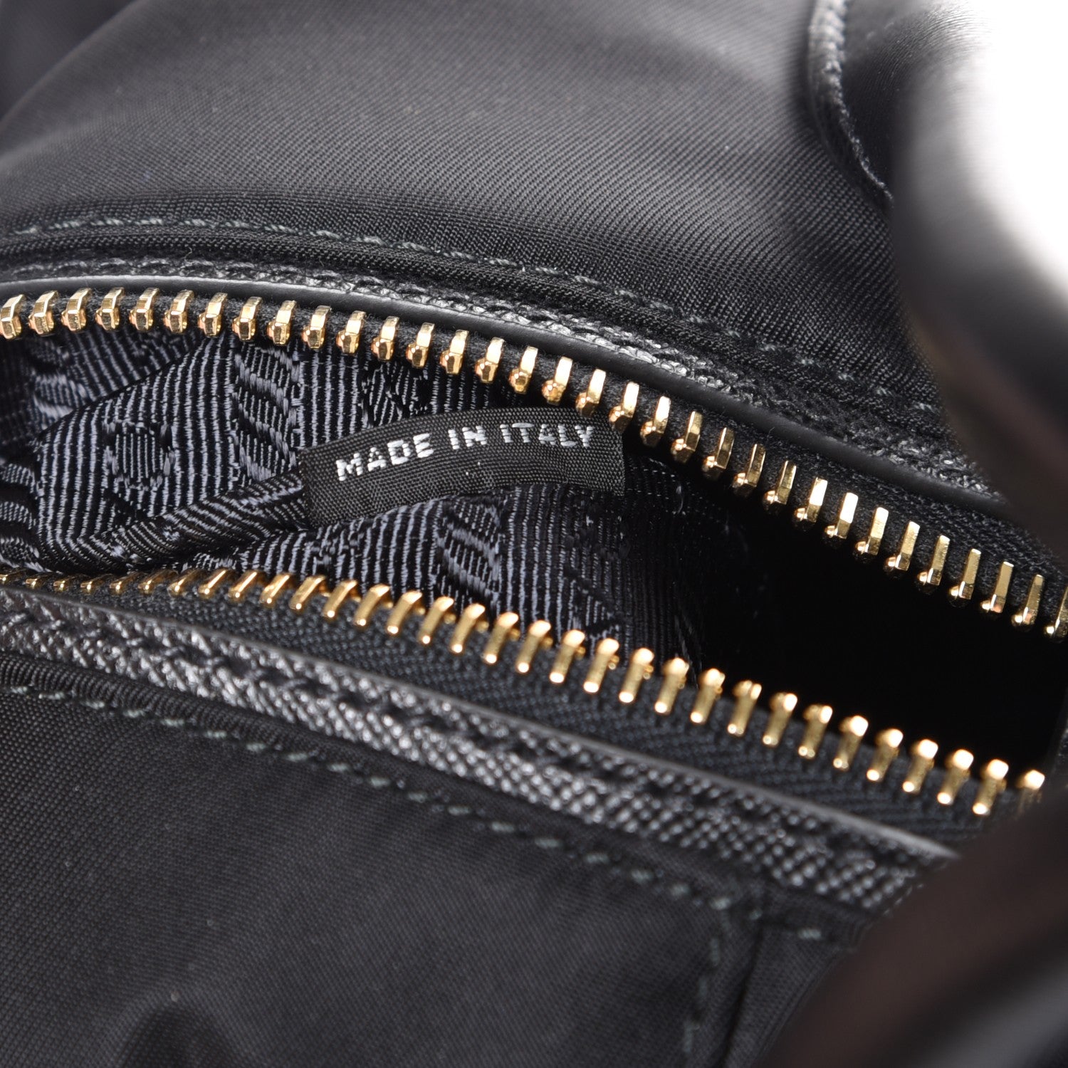 Prada Saffiano Tessuto Nylon Tote Nero Black 8 of 9