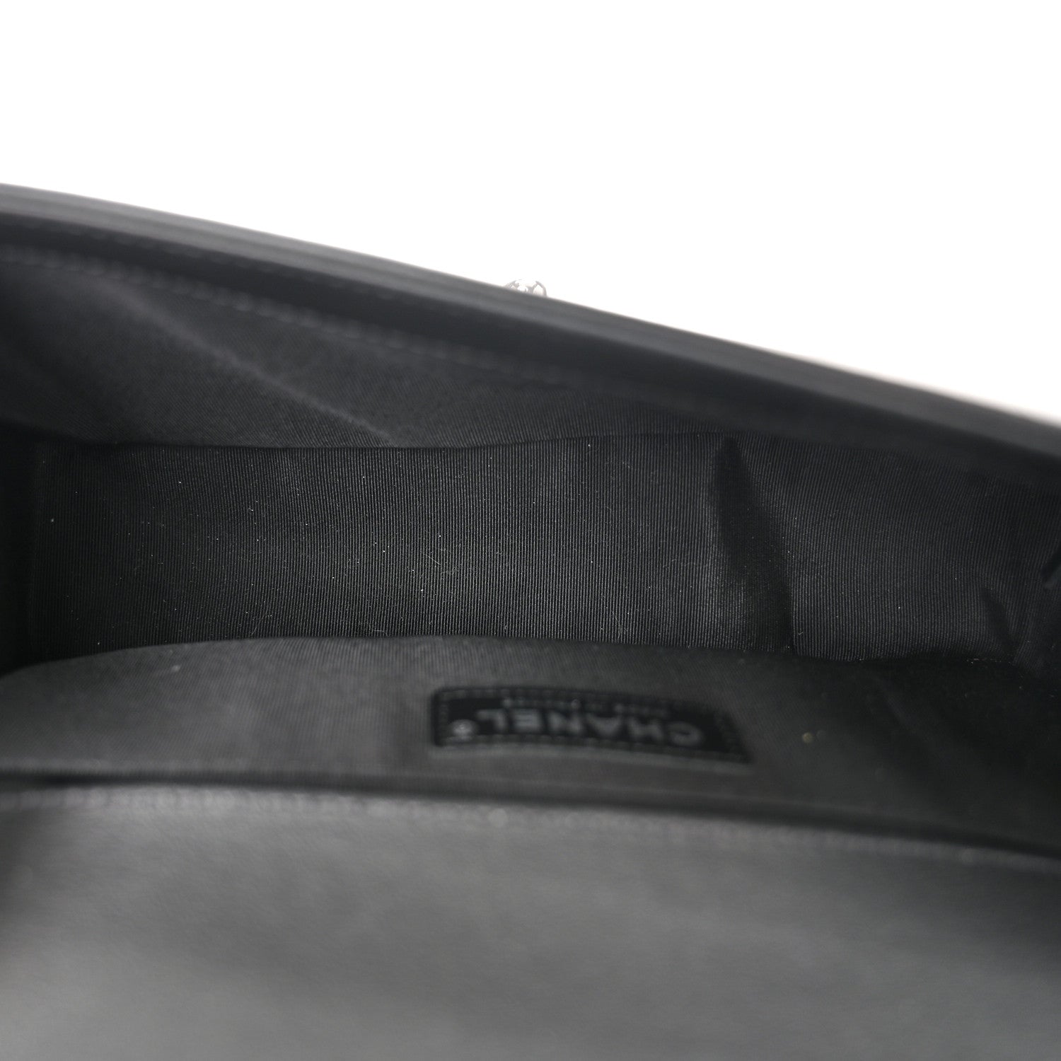 Chanel Lambskin Iridescent PVC Chevron Quilted Medium Boy Flap Black Silver 5 of 10