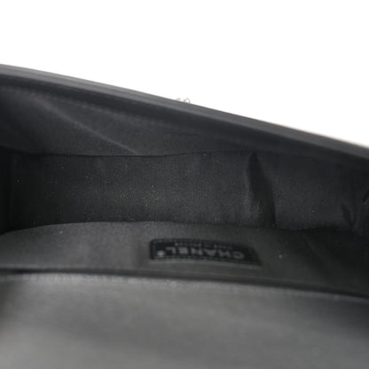 Chanel Lambskin Iridescent PVC Chevron Quilted Medium Boy Flap Black Silver 5 of 10