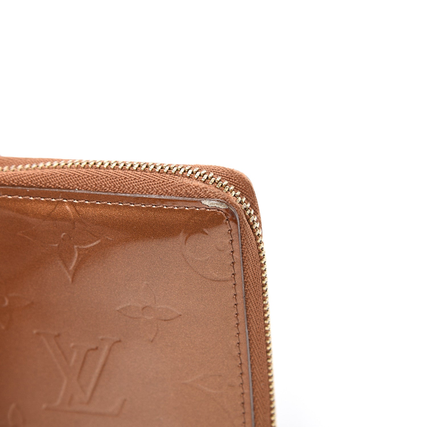 Louis Vuitton Vernis Broome Zip Wallet Bronze 9 of 13