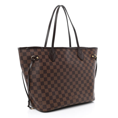 Louis Vuitton Damier Ebene Neo Neverfull MM Rose Ballerine 3 of 10