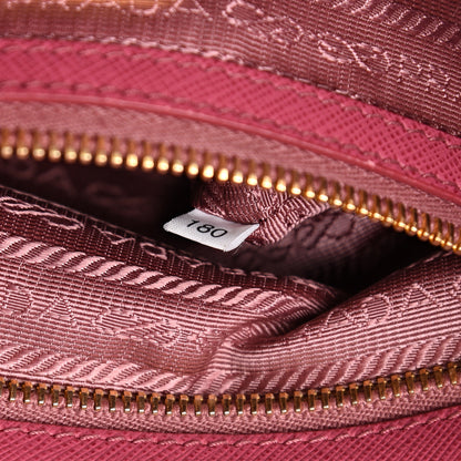 Prada Saffiano Small Galleria Double Zip Tote Fuxia 9 of 22